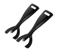 MOBUTOFU Pinces à Barbecue en Fer Noir Léger et Réutilisables, Lot de 2 Pièces, Ustensiles pour Griller et Cuisiner Teppanyaki