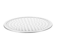 MOBUTOFU Plaque à Pizza et Résistante aux Rayures Ronde en Alliage D'aluminium Perforée, Antiadhésive, Inodore pour et Service Four