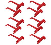 MOBUTOFU Plastique Crochet Rouge 10 Pièces pour Panneau Perforé