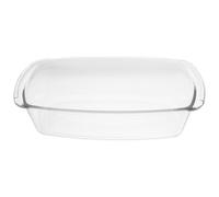 MOBUTOFU Plat à Cake Rectangulaire en Verre Résistant 1,8 L pour Cuisson Four, Facile à Nettoyer Pâtisserie en Restaurants