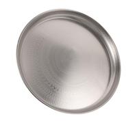MOBUTOFU Plateau Vintage Rond Argenté pour Servir Café et Fruits, Design Thé Marocain, pour Espaces de Réception Élégants