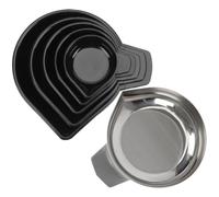 MOBUTOFU Plateaux de Pesée Adaptés Pesage de Petits Objets et Particules en Acier Inoxydable Lot de 6 pour Balance Électronique Cuisine et Laboratoire