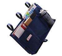 MOBUTOFU Pochette Compartiments de Chevet avec Multifonction de Rangement | Organisation Multipoche, Accès Pratique pour Livres et Objets, Usage Dortoir et Hôpital, Design Moderne Minimaliste