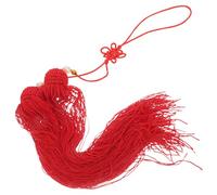 MOBUTOFU Pompon Rouge Suspendu en Tissu pour Épée de Tai Chi, Décoration Orientale Sécurisée et Polyvalente, Accessoire pour Déco Mariage et Arts Martiaux