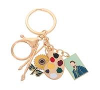 MOBUTOFU Porte-clés Élégant avec Pendentif pour Étudiant en Art Porte-clés avec Palette de Peinture Porte-clés avec Pinceau pour Artistes