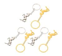 MOBUTOFU Porte-clés Portable Pendentif Cheval Chinois Lot de 6 Résistant Rouille en Alliage de Zinc de Fête Nouvel An Lunaire 2026 pour Échanges et Présents
