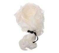MOBUTOFU Postiche D'avocat Pour Homme Et Femme Postiche De Juge En Fibres Synthétiques Déguisement Élégant Costume De Cosplay Accessoire De Performance Légère Et Respirante