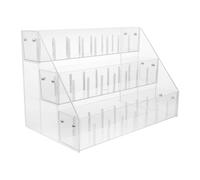 MOBUTOFU Présentoir à Livres Transparent de Table, Bibliothèque | Plastique, Panneaux Transparents, Bords Arrondis, Design Compact, pour Histoires et Livres Cartonnés