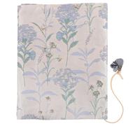 MOBUTOFU Protège-livres Facile à Utiliser en Tissu Bleu Résistant aux Rayures pour Couvertures Rigides et Manuels Scolaires Classe