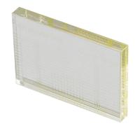 MOBUTOFU Règle D'alignement pour Tourne-Disque en Acrylique Blanc, Outil de Réglage Précis du Bras Phono pour Vinyle, Facile à Utiliser et Haute Pénétration