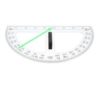 MOBUTOFU Règle Magnétique Multifonctionnelle pour Mathématiques, Rapporteur Demi- en Abs Aimant, Outil Précis pour Mesurer Angles en Classe