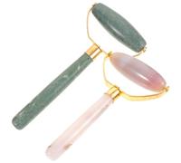 MOBUTOFU Rouleaux de Jade 2 Pièces pour Massage Facial et Corporel, Alliage D'aluminium, sans Dommage ni Saignement, pour Salon de Beauté