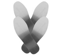 MOBUTOFU Semelles Intérieures Argentées Confort et Sécurité Anti-perforation en Acier Inoxydable Résistantes à L'usure, Pack de 2 Paires pour Chaussures de Travail Homme et Femme
