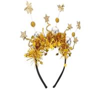 MOBUTOFU Serre-tête Boule Disco Étoile Guirlande Cheveux Accessoire Fête Anniversaire Mariage Nouvelle Année Femme Adulte