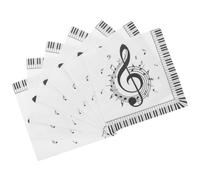MOBUTOFU Serviettes en Papier Décorées de Notes de Musique Papier Propre et Polyvalent 20 Pièces pour Fête pour Soirées et Occasions