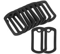 MOBUTOFU Silicone Dog Tag Covers Military Id Tags Protective Replacement Accessories for Dogs Daily Life 10pcs Lightweight