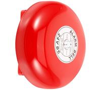 MOBUTOFU Sonnette Électrique à Percussion Rouge en Fer Alarme Haute Puissance pour Usage Industriel et Ascenseur de Sécurité