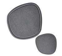 MOBUTOFU Soucoupes pour Pots de Fleurs Collectent L'excès d'eau 2 Pièces en Boue de Diatomée Design Simple, pour Plantes D'intérieur sur Tapis ou Bureau