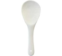 MOBUTOFU Spatule à Riz en Porcelaine Blanche, Cuillère Antiadhésive, Taille Moyenne, Ustensile Léger, Pour Cuiseur à Riz et Service à Table en Cuisine