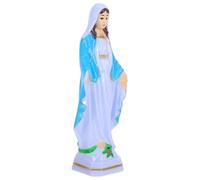 MOBUTOFU Statue Vierge en Plastique Délicate Bavure, Décoration Religieuse Vivante pour Bureau ou Espace de Vie Paisible
