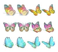 MOBUTOFU Stickers pour Fenêtre 3d Aimantés Pvc Décoratifs Anti-collision pour Moustiquaires, Installation Facile, 6 Paires pour Usage Décoratif Quotidien