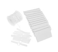 MOBUTOFU Stores à aux Plastique Blanc en Verticaux Accessoires Lumière Structure Double Crochet, Blocage Adaptés Hauteurs Variées des Fenêtres pour Usage DIY
