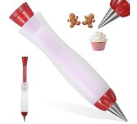 MOBUTOFU Stylo à Décorer en Silicone pour Chocolat Liquide et Pâte à Modeler Alimentaire, Outil de Pâtisserie pour Décoration Gourmande de Gâteaux et Cupcakes Style Aléatoire