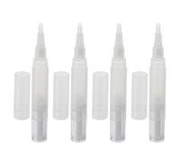 MOBUTOFU Stylo à Huile pour Ongles 4ml Pinceau, Stylo Nourrissant pour Cuticules, Application Uniforme, Pack de 4, Matériel Abs, Soin des Ongles et Croissance des Cils
