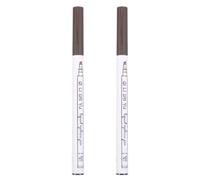 MOBUTOFU Stylo à Sourcils à Quatre Pointes Effet Naturel, 2pcs Crayon Liquide Waterproof, Facile à Dessiner et Résistant aux Bavures pour Maquillage des Yeux