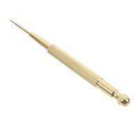 MOBUTOFU Stylo D'acupuncture en Laiton à Double Tête Compact et Portable pour Massage Précis des Points D'acupression aux Épaules Cou, pour Bureau et Maison