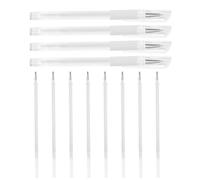 MOBUTOFU Stylo marqueur sourcils microblading waterproof pour professionnels salon avec pointe fixe plastique blanc 1 Set pour cartographie de la peau