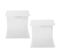 MOBUTOFU Support Blanc pour Extensions de Cils 2pcs en Plastique Multifonctionnel Facile à Nettoyer Étagère et Organiseur pour Usage Personnel