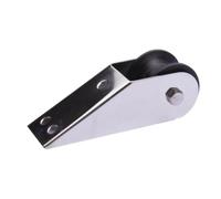 MOBUTOFU Support d'ancrage de Bateau 1 Pièce en Acier Inoxydable Argenté | Rouleau en Nylon, Installation Simple, Surface Polie, Limite le Frottement Chaîne