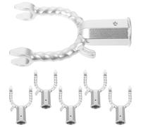 MOBUTOFU Support d'arbre en Alliage D'aluminium Argenté 6 Pièces pour Branches de Pêcher et Poirier, Léger, Augmente la Photosynthèse Rendement Fruitier en Jardin Extérieur