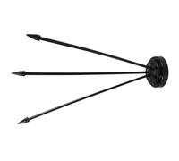 MOBUTOFU Support de Drapeau Noir Portable et Facile à Transporter Petit Porte-Drapeau en Plastique Design Simple et Élégant pour Bureau et Salle de Conférence