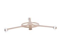 MOBUTOFU Support Rotatif Pièce de Rechange Pratique en Pvc Marron Trépied à Triple Bras pour Micro-ondes pour Plateau Tournant de Four à Micro-ondes