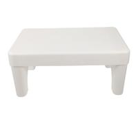 MOBUTOFU Tabouret Marche Pied en Plastique Blanc Antidérapant pour Toilette, Rehausseur Ergonomique Stable, Adapté aux Adultes et Garçon et Filles, Usage Salle de Bain pour Position