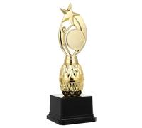 MOBUTOFU Trophée Élégante en Plastique Étoile Dorée pour Garçon et Filles, Récompense Sportive et Prix d'honneur pour Compétition et Activités D'évaluation Réutilisable