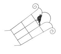 MOBUTOFU Tuteur pour Plantes Grimpantes en Fer Forgé, Treillis Décoratif Forme Nuage Oiseaux, Support Jardin pour Plantes Potagères, Adapté Terrasse et Balcon