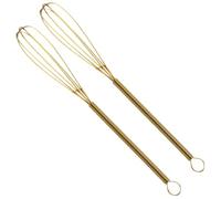 MOBUTOFU Œufs Manuel en Acier Inoxydable Résistant à L'usure, Lot de 2 Pièces pour Mélanger Crème Légère, pour Pâtisseries et Présents de Pendaison de Crémaillère