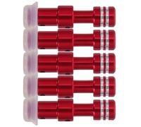 MOBUTOFU Valve pour Autocuiseur Compatible Seb, Grand Joint en Silicone et Aluminium, Sécurité Optimale pour Accessoires de Cuisson, Rouge, Lot de 5 Sets