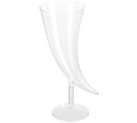MOBUTOFU Verre à Vin en Verre Créatif Forme Lune 250ml, Simple et Élégant, Facile à Nettoyer, Résistant, pour Fête et Banquet