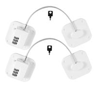 MOBUTOFU Verrou de Porte de Réfrigérateur à Code Lot de 2, Verrouillage par Mot de Passe Réinitialisable, Serrure de Sécurité pour Armoires et Tiroirs, Usage Domestique et Professionnel