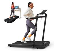 Mobvoi Home SE Tapis de course, Pliable 3 en 1 Tapis de marche électrique, 2,5 CV, compact et portable sous le bureau,12 km/h, télécommande, écran LED, peu encombrant, pour le bureau à domicile,120 kg