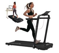 Mobvoi Home SE Tapis de course, Pliable 3 en 1 Tapis de marche électrique, 2,5 CV, compact et portable sous le bureau,12 km/h, télécommande, écran LED, peu encombrant, pour le bureau à domicile,120 kg