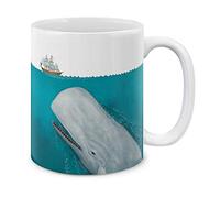 Moby Dick, La Baleine Blanche Tasse Drôle Tasses Céramique Tasse À Café 330Ml Pour Femme Ami Homme