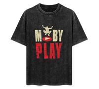 Moby Play T-Shirt Unisex Black Tee XL
