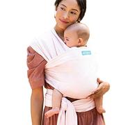 MOBY Porte-bébé classique 100% coton pour nouveau-né à enfant jusqu'à 15 kg, écharpe pour bébé dès la naissance, taille unique, respirante, extensible, unisexe, quartz rose
