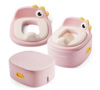 Pot evolutif enfant moby-system potty chick rose reducteur marchepied 6m+