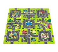 Moby-System Tapis Puzzle Pour Bébé 90 X 90 X 1 Cm - Tapis De Jeu 9 Pièces En Mousse Eva Sans Odeur Sans Polluants - Circuit Voiture